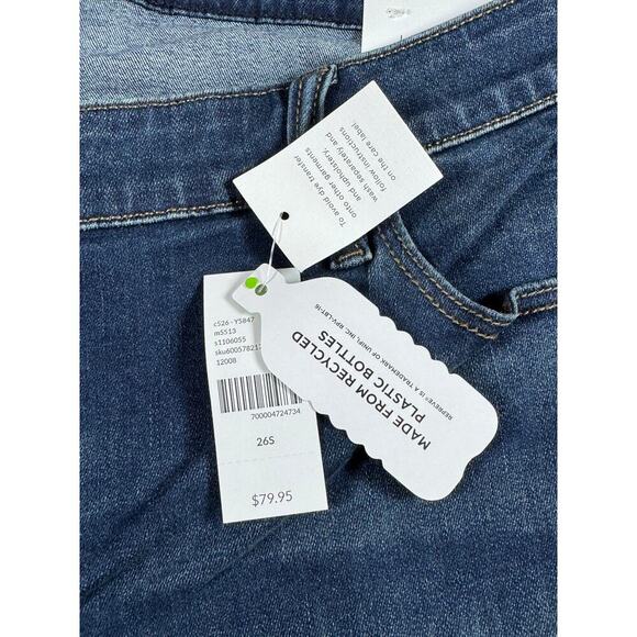 NWT Lane Bryant Signature Fit Bootcut Mid rise Size 26 Short dark wash - Picture 5 of 8